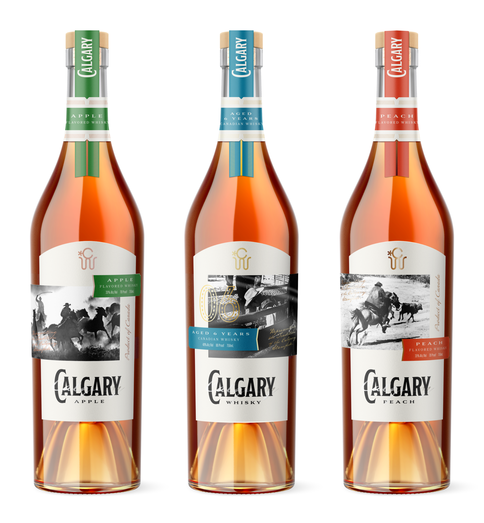 Calgary Whisky, Calgary Apple, Calgary Peach